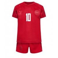 Otroški Nogometni dresi Danska Christian Eriksen #10 Domači SP 2022 Kratek Rokav (+ Kratke hlače)